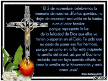 2de noviembre fieles difuntos candle cross