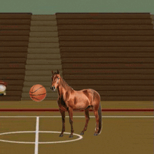 Horse Dunking Horse Basketball GIF - Horse Dunking Horse Horse Basketball GIFs