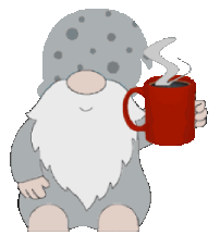 Gnome Animated Coffee Sticker - Gnome Animated Coffee Animated Tea Stickers