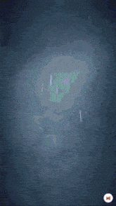 a drawing of a person in a dark room with a red arrow pointing to the right