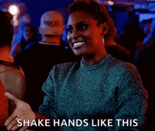 Issa Rae Insecure GIF - Issa Rae Insecure Handshake GIFs