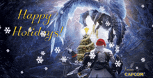 Monster Hunter Merry Christmas GIF - Monster Hunter Merry Christmas Happy Holidays GIFs