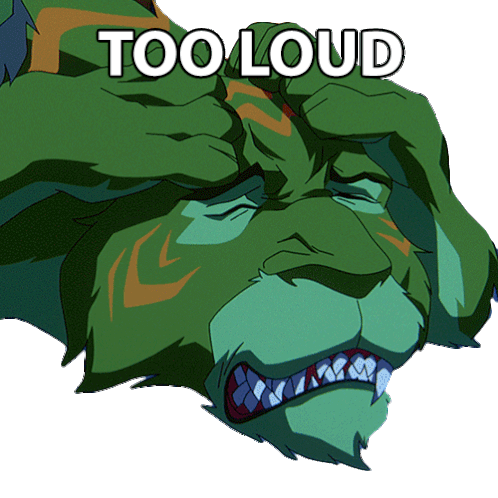 Too Loud Cringer Sticker - Too Loud Cringer Masters Of The Universe Revelation Stickers