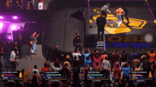a video game shows a wrestling match between jayden omega and cody allen