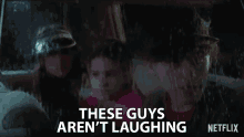 These Guys Arent Laughing White Noise GIF - These Guys Arent Laughing White Noise They Arent Having Fun GIFs
