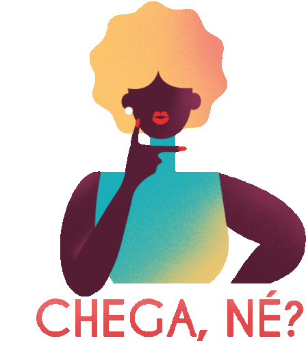 Black Woman Says Enough Ok In Portuguese Sticker