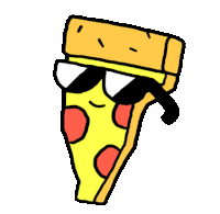 Pizza Dancing Pizza Sticker - Pizza Dancing Pizza Shades Stickers
