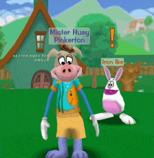 a cartoon character named mister huey pinkerton