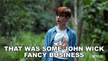 That Was Some John Wick Fancy Business Casper GIF - That Was Some John Wick Fancy Business Casper Finding Ohana GIFs
