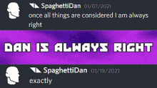 dan dan is always right always right master dan dan points