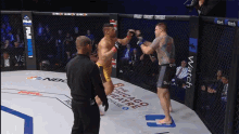 Flying High Knee Right Hook GIF