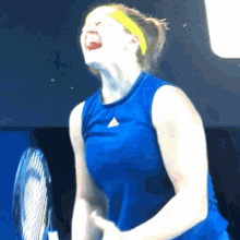 Karolina Muchova Scream GIF - Karolina Muchova Scream Tennis GIFs