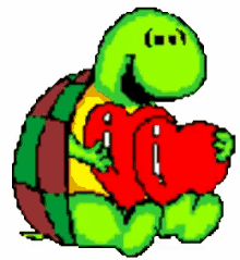 Turtle Heart GIF - Turtle Heart Two Hearts GIFs