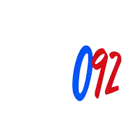 the number 092 is displayed in blue and red on a white background