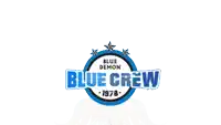 a blue and white logo for blue demon blue crew 1978