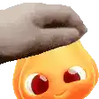 a person is putting a hat on a cartoon character .
