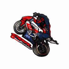cbr tricolor stunt wheelie grau motorcycle