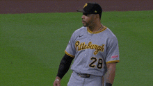 a pittsburgh baseball player with the number 28 on his uniform
