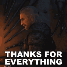 Thanks For Everything Geralt Of Rivia GIF - Thanks For Everything Geralt Of Rivia The Witcher GIFs