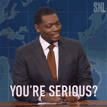 Youre Serious Michael Che GIF - Youre Serious Michael Che Saturday Night Live GIFs