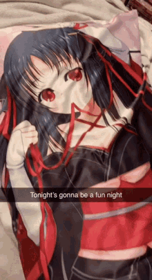 Fun Night Body Pillow GIF - Fun Night Body Pillow Anime GIFs