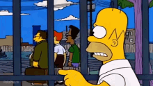 Worried Homer Homer Simpson GIF