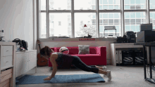 Home Workouts Planks GIF