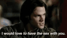 Bed Time I Would Love To Have Sex With You GIF - Bed Time I Would Love To Have Sex With You Sam Winchester GIFs