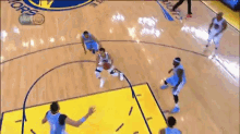 Curry Scores Off His Own Tipped Ball GIF