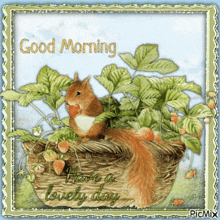 Good Morning Good Morning Summer GIF - Good Morning Good Morning Summer Good Morning Squirrel GIFs