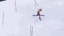 Ski Crash GIF