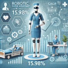 a robotic nurse assistant with a 15.98% percentage