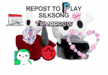 a repost to play silksong tomorrow advertisement