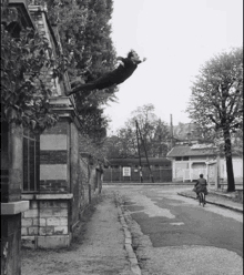 Yves Klein Leap Of Faith GIF - Yves Klein Leap Of Faith With A Little Help From My Friends GIFs