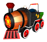Super Smash Bros Brawl Barrel Train Sticker - Super Smash Bros Brawl Barrel Train Mario Kart Double Dash Stickers