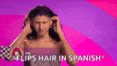 Inti Hair Flip GIF - Inti Hair Flip Drag Race España GIFs