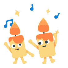 dancing partying candle dance happy