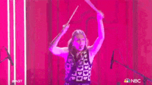Hitting The Drumsticks Together Mia Morris GIF - Hitting The Drumsticks Together Mia Morris America'S Got Talent GIFs