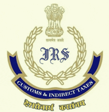 a logo for the jrs customs and indirect taxes department