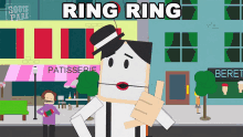 Ring Ring French Canadian GIF - Ring Ring French Canadian South Park GIFs