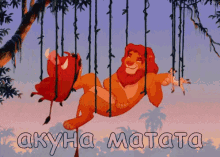 расслабься успокойся король лев отдых GIF - Lion King Hakuna Matata Chill Out GIFs