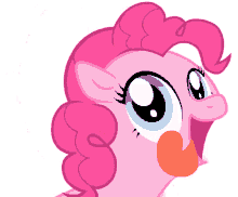 my little pony pinkie pie pinkie pie tongue out mlp silly face