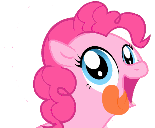 My Little Pony Pinkie Pie Tongue Out Sticker - My Little Pony