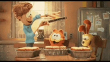 Garfield Garfield Movie GIF - Garfield Garfield Movie Bees GIFs