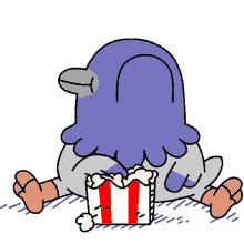 popcorn eating
