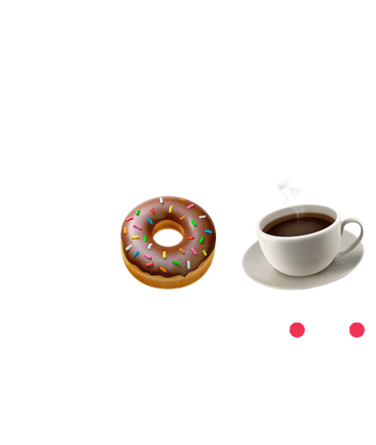 Coffee Donut Sticker