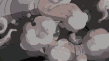 a cartoon of a person being struck by a beam of light .