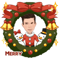 Merry Christmas Merry Chritmas Sticker - Merry Christmas Merry Chritmas Snowman Stickers
