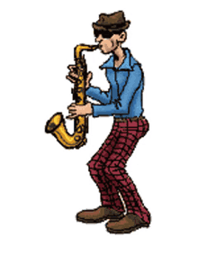 saxophone playing instrument shades