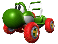 Turbo Yoshi Mario Kart Double Dash Sticker - Turbo Yoshi Mario Kart Double Dash Mario Kart Stickers